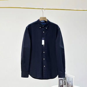 Chemise à manches longues en coton pur de haute qualité RL Little Horse pour <span class=keywords><strong>homme</strong></span>, couleur unie, chemise de marque de luxe # RL-068 - Product Image 6
