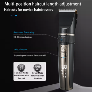 VOAUN-Cortadora de pelo profesional para hombre, cuchilla de cerámica recargable de alta calidad, personalizada para uso doméstico en coche - Product Image 3