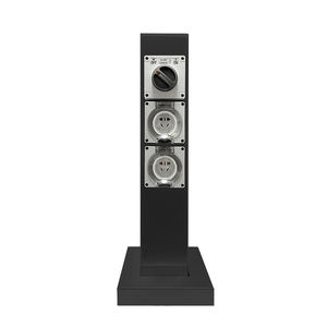 <span class=keywords><strong>Colonne</strong></span> de <span class=keywords><strong>prise</strong></span> de courant de jardin électrique extérieure noire avec courant nominal 10A/16A, conception étanche et durable - Product Image 6