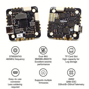 MicoAir H743 AIO 35A AM32 25.5x25.5 3-6S ชุดควบคุมการบินระดับอุตสาหกรรม พร้อม IMU คู่ 480MHz โอเพ่นซอร์ส 32-บิต ESC รีโมท ABS - Product Image 6
