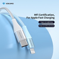Vente en gros Mfi 20W PD Charge rapide Câble USB C vers IOS Câble de données certifié MFi Type C vers 8 broches pour iPhone 14 15 Pro Max