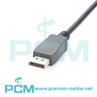 Câble d'extension XLR mâle-femelle de type D pour montage sur panneau, moniteur vidéo, projecteur, câble de montage sur châssis DP vers DP