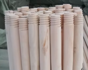 Manches de balai lisses et poncées (forme de dôme) - Product Image 2