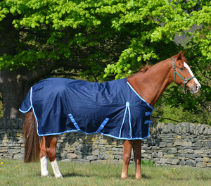 Couverture anti-mouches légère en maille respirante en polycoton personnalisable toutes saisons pour chevaux, protection UV, pour écurie et extérieur - Product Image 4