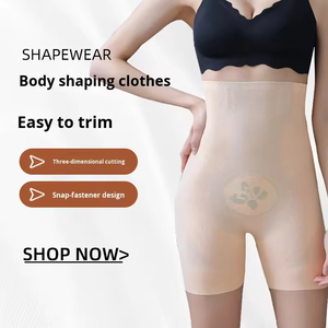 Women Breathable Firm Control Seamless Flat Tummy Control Pants Liquid Spandex Butt Lifting Shaping <strong>High</strong> <strong>Waisted</strong> Shapewear - Product Image 2