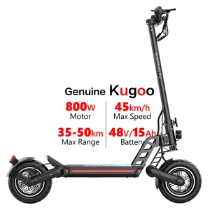 中国10英寸踏板车廉价欧盟库存KUGOO G2专业踏板车2轮悬挂折叠800W 15ah e成人电动踏板车