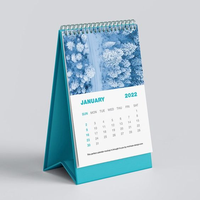 Calendrier de bureau avec bloc-notes / Design de calendrier de bureau / Calendrier de bureau à impression spéciale / Bloc-notes de bureau personnalisé / Impression de calendrier de table