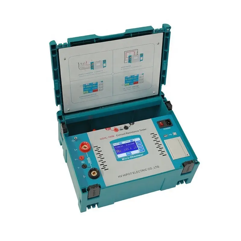 GDHL-100B Contact Resistance Tester MICRO-OHMMETER For High Voltage Switch