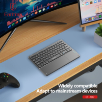 Earldom Keyboard Ultra tipis Abs, kibor nirkabel versi Universal untuk Mi Pad