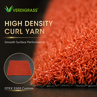 Gazon synthétique de golf haute densité, tapis artificiel pour putting green, gazon réaliste et souple pour parcours de défi, OEM