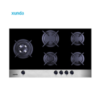 Cocina de Gas Xunda de 5 Quemadores, Nueva Llegada, Precio Razonable, con Excelente Diseño y Placa de Cocción Integrada para el Hogar