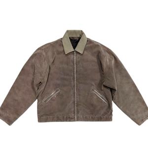 Chaqueta de Lona de Algodón para Hombre de Alta Calidad, Fabricada por un Fabricante de Chaquetas, con Cremallera Completa, Estilo Retro Personalizado, Chaqueta Universitaria de Detroit - Product Image 3