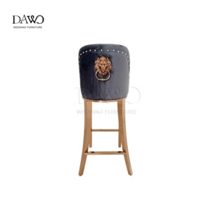 <span class=keywords><strong>Tabouret</strong></span> <span class=keywords><strong>de</strong></span> <span class=keywords><strong>bar</strong></span> <span class=keywords><strong>de</strong></span> luxe en velours gris avec structure en acier inoxydable or rose et revêtement en velours <span class=keywords><strong>pour</strong></span> mariage et hôtel - Product Image 6
