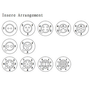 LTW Z108ストレート男性および女性電気コネクタ、IP67 2 3 4 5 6 7 8 10 12ピン防水コネクタ - Product Image 5