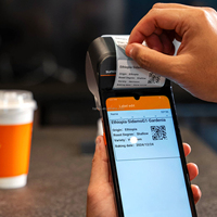 Terminal de point de vente portable Android SUNMI V3H avec lecteur NFC, WiFi, imprimante Qualcomm 58 mm, passerelle de paiement Cash App pour le commerce de détail