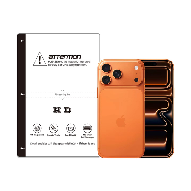 High Quality High Clear Transparent Glossy Silicone Hydrogel 0.15*120*180mm TPU HD Soft Film Sheet Screen Protector for Cutter