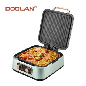 Nueva sartén eléctrica antiadherente de aluminio fundido, fábrica al por mayor, <span class=keywords><strong>olla</strong></span> caliente eléctrica y parrilla de barbacoa, horno de pizza multifuncional - Product Image 2