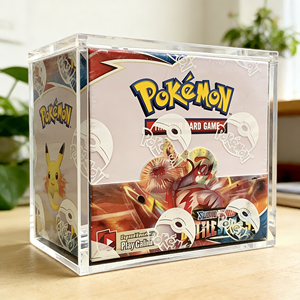 Étui <span class=keywords><strong>de</strong></span> présentation magnétique en acrylique moderne, personnalisé, écologique <span class=keywords><strong>et</strong></span> simple pour Pokémon WOTC Sun & Moon Base Set - Protection Cadeau - Product Image 1