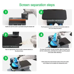 RELIFE RL-601S PLUS DIY OEM iPhone Compatible <strong>Phones</strong> Back Cover Glass Rotating <strong>Fixing</strong> Fixture Mobile Repair <strong>Tool</strong> - Product Image 5