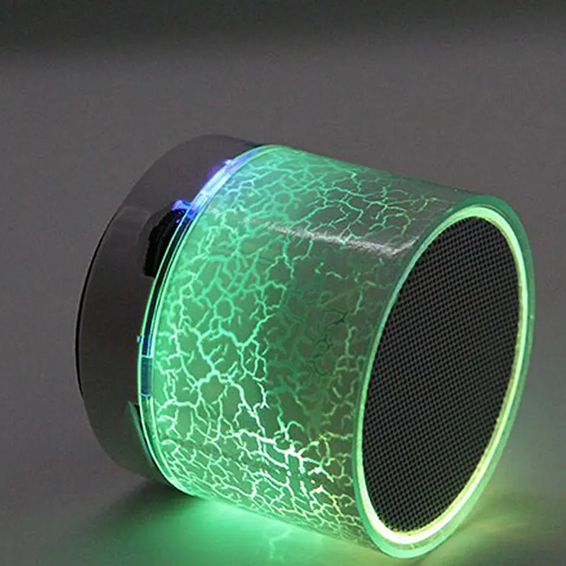 Mini Wireless Loud speaker Crack LED TF-Karte USB-Subwoofer Tragbare MP3-Musik-Soundsäule für PC-Handy-Lautsprecher