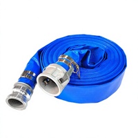 Tuyau plat en PVC, tuyau de refoulement plat, tube flexible d'alimentation en eau pour l'irrigation et le drainage