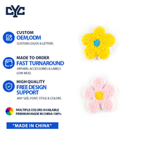 Parches Bordados de Chenilla con Logotipo 3D Personalizado, Letras y Flores Bordadas, Venta al Por Mayor de Fábrica