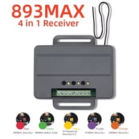 Récepteur de porte de garage 893MAX 4 en 1, 850LM, code roulant, automatique, universel, compatible avec la plupart des ouvre-portes de garage