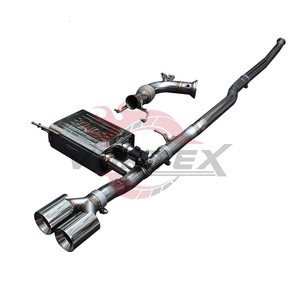 Sistema de escape Vortex Racing SS304 compatible con MINI Cooper S F56 2.0T Valvetronic Catback, silenciador de alto rendimiento con tubo de bajada. - Product Image 3