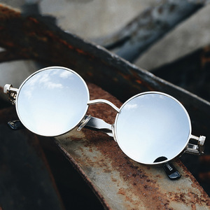 Jamie 888 Round Polarized Sunglasses Metal Frame UV400 Protection Unisex Fashion Glasses - Product Image 2