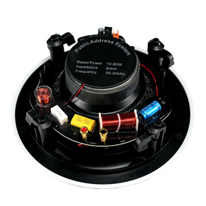 Gran oferta HIFI 6 pulgadas en la pared techo sistema de altavoces de cine en casa 40W <span class=keywords><strong>Subwoofer</strong></span> coaxial <span class=keywords><strong>pasivo</strong></span> 8Ohm para dirección pública de plástico - Product Image 2