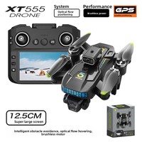 Pesawat Quadcopter XT555 GPS Positioning Return-to-Home yang Dapat Dikendalikan dari Jarak Jauh, Penghindaran Rintangan Cerdas, Ringan 1