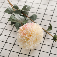 RK262 Nouvelle fleur artificielle Dahlia pas chère en gros, fleurs en soie Dahlia à 3 têtes, décoration de mariage, décoration de la maison