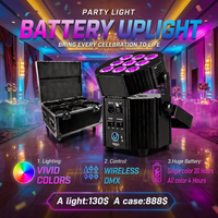 Projecteurs sans fil DMX 9 LED 6-en-1 à batterie haute capacité 9x12W RGBWA UV pour DJ, fêtes, mariages, événements, truss et éclairage de scène