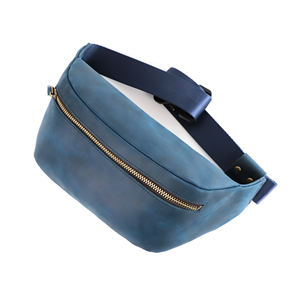 Sac banane en <span class=keywords><strong>cuir</strong></span> véritable végétalien de luxe personnalisé en usine pochette de ceinture pour hommes et femmes - Product Image 4