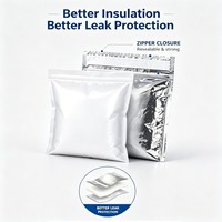 Bolsa Térmica de Doble Capa de Aluminio Personalizada para Envíos, Bolsa Aislante para Embalaje de Cadena de Frío