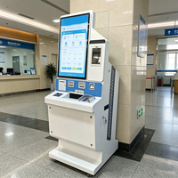All-in-One Krankenhaus-Kiosk für Patienten-Check-in und -Bezahlung 43 Zoll Touchscreen Medizinisches Selbstbedienungsterminal mit Bargeldabwicklung
