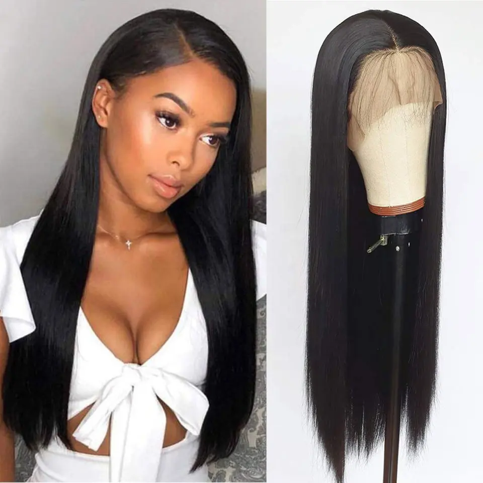 Human Hair Lace Front Wig, Virgin Brazilian Lace Wig Human Hair Straight