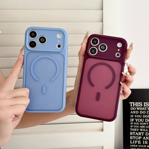 เคสโทรศัพท์แม่เหล็กแบบด้านคุณภาพสูงสำหรับ iPhone 17 13 14 15 16 Pro Max Plus Air รองรับการชาร์จไร้สาย ป้องกันแรงกระแทก - Product Image 3
