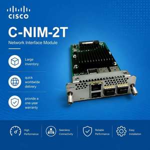 C-NIM-2T Nouveau module d'interface réseau NIM WAN Cisco d'origine à 2 ports 100M/1G - Product Image 1