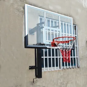 Оптовая продажа баскетбольное оборудование настенный регулируемый по высоте ручной подъемный баскетбольный стенд