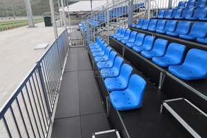 Andamio desmontable para exteriores <span class=keywords><strong>de</strong></span> acero galvanizado en caliente, asientos escalonados temporales, tribuna, soporte para espectadores, canchas deportivas - Product Image 3
