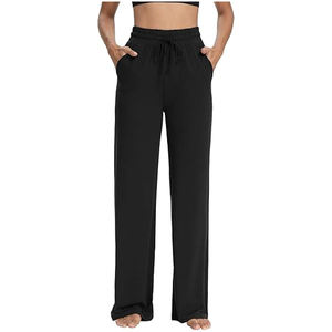 Pantalones de chándal holgados personalizados con parte inferior de Color sólido, diseño personalizado a granel, superventas, de algodón de rizo francés - Product Image 4