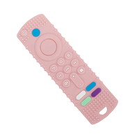 Mainan Gigitan Bayi Silikon Anti Gigitan Tangan Bentuk Remote Control TV Dapat Digigit 0-24 Bulan