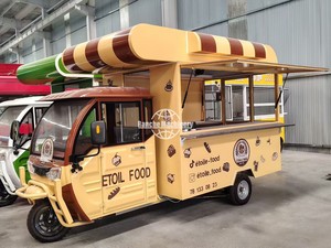 Camion de cuisine mobile à trois roues pour la vente de nourriture de rue - Thé au lait, café, pizza, pâtisserie, poulet frit - Product Image 4