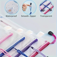 Estuche de Malla Transparente Impermeable de PVC para Lápices y Documentos, Venta Directa de Fábrica al Por Mayor, para Organizar Material de Papelería
