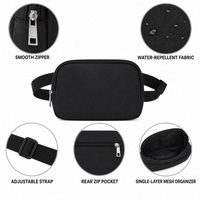 Sac banane de sport Oxford réglable et imperméable pour hommes et femmes, idéal pour la course et les activités de plein air