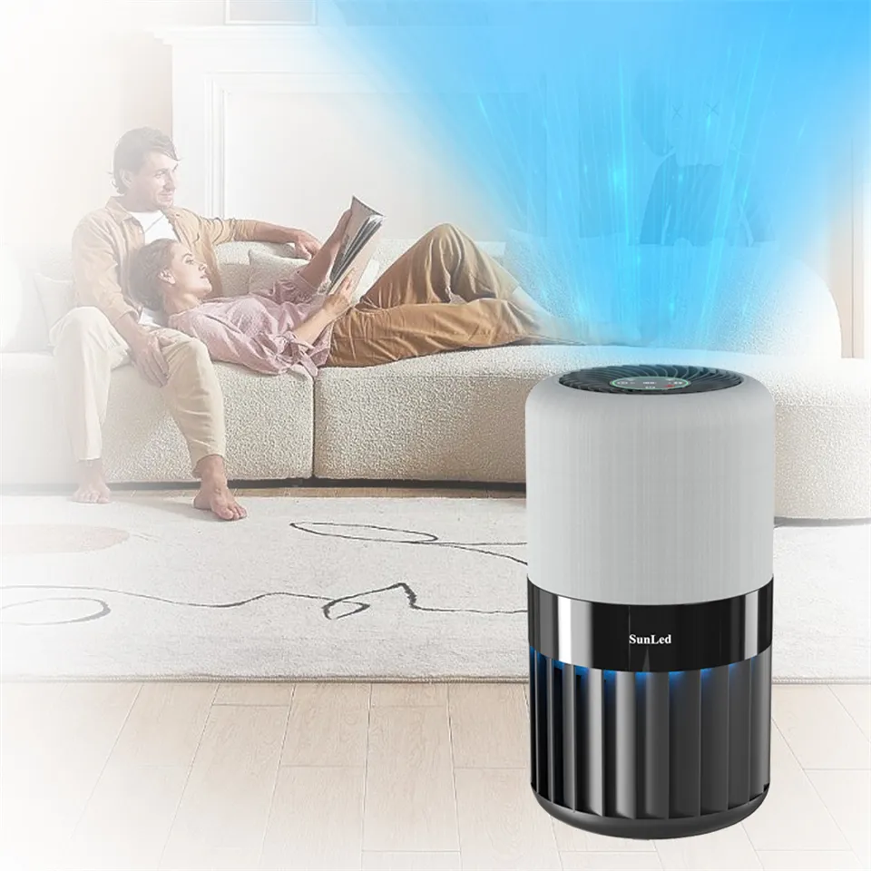 Sunled Pro Wifi App Control Purificador de ar doméstico Filtro Hepa Purificador de ar para uso em escritório doméstico