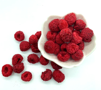 Fruta de bayas liofilizada a granel Frambuesa liofilizada sin aditivos sin azúcar FD Fruta de frambuesa crujiente