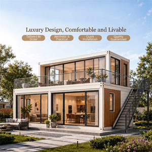 Casa Prefabricada Moderna de Dos Pisos con Estructura de Acero, Diseño Personalizado para Vivienda en Complejos Turísticos - Product Image 5
