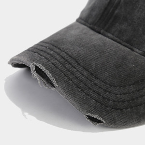 Casquette avec nom Casquette de baseball personnalisée Broken Burr Snapback Cap Sunscreen Casquette de baseball personnalisée Broken Burr Washed pour femmes et hommes - Product Image 5